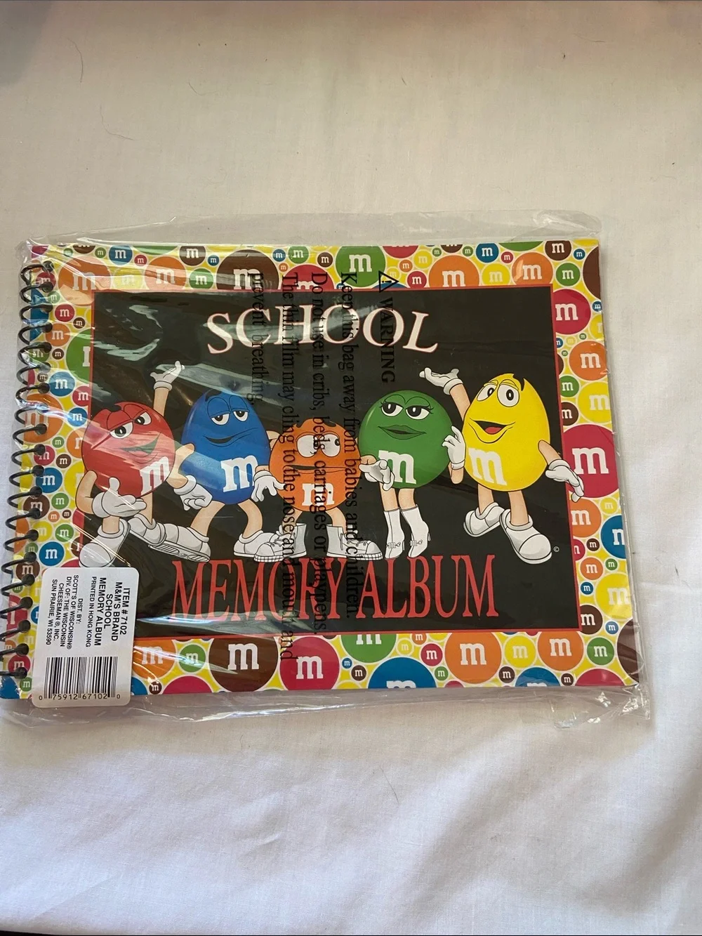 M&M'S School Memory Album with Red, Blue, Orange, Green, Yellow Characters